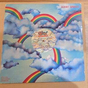 Vibrant Rainbow Vinyl Record by Unidentified Brand